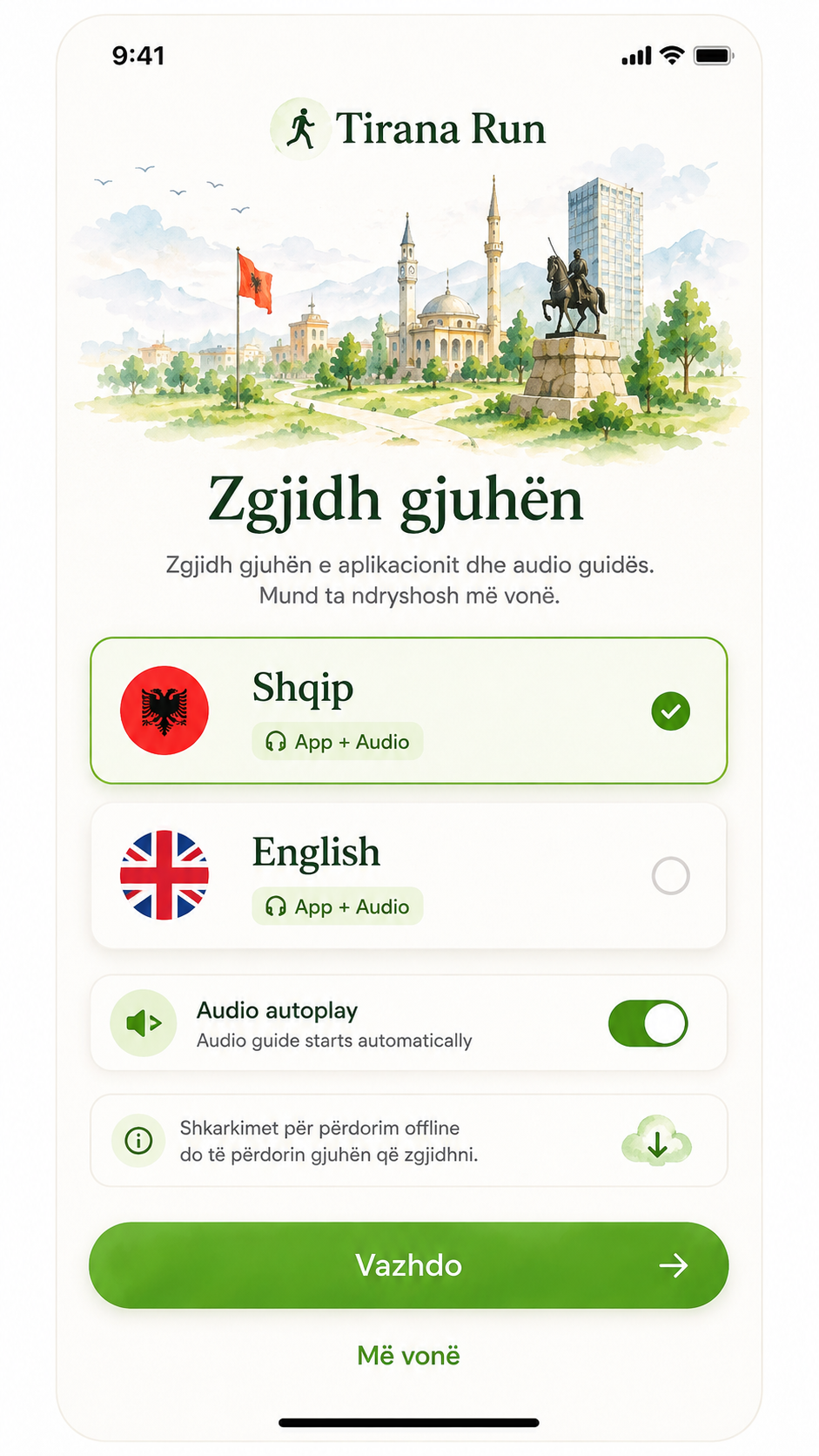Language selection