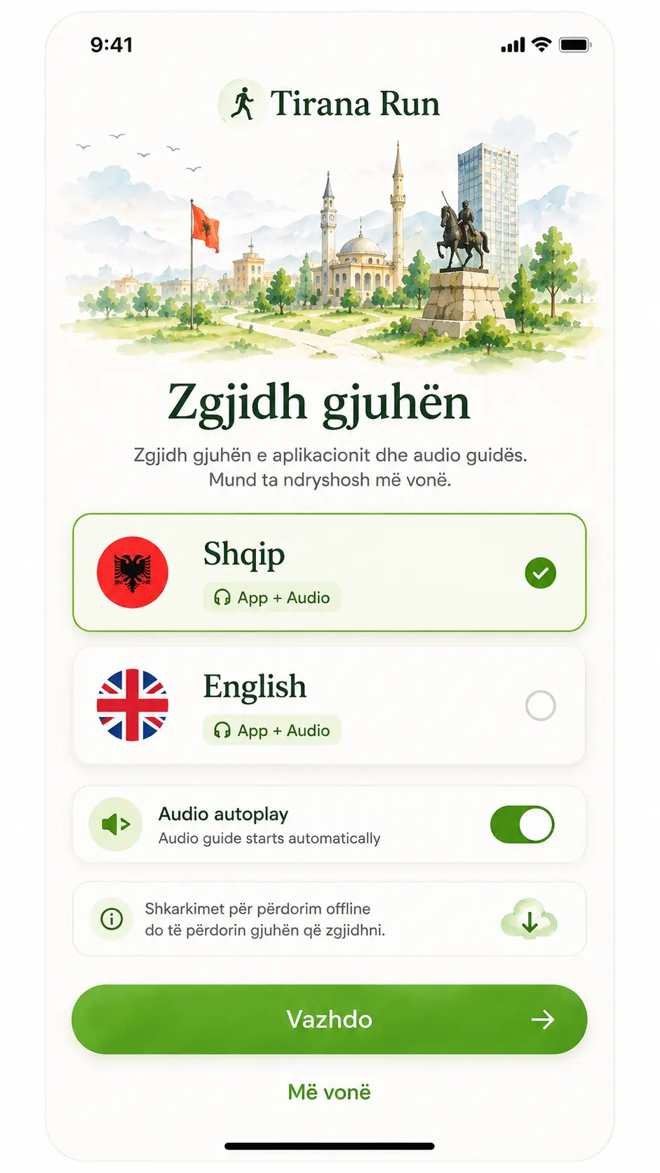 Language selection